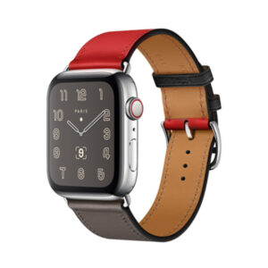 Correa HERMES ECO ROJO NEGRO para Smartwatch novena generación