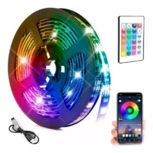 Cinta LED RGB de 5 metros comptible con DREAMCOLOR y control remoto