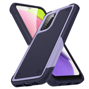 Space case carcasa triple capa para Samsung S23 color lila y violeta