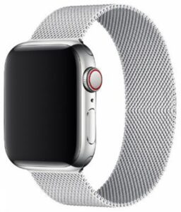 Correa MILAN SILVER metalizada para Smart Watch novena generación
